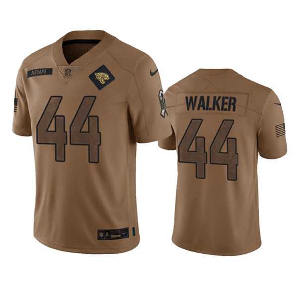 Men%27s Jacksonville Jaguars #44 Travon Walker 2023 Brown Salute To Service Vapor Untouchable Limited Football Stitched Jersey Dyin->jacksonville jaguars->NFL Jersey